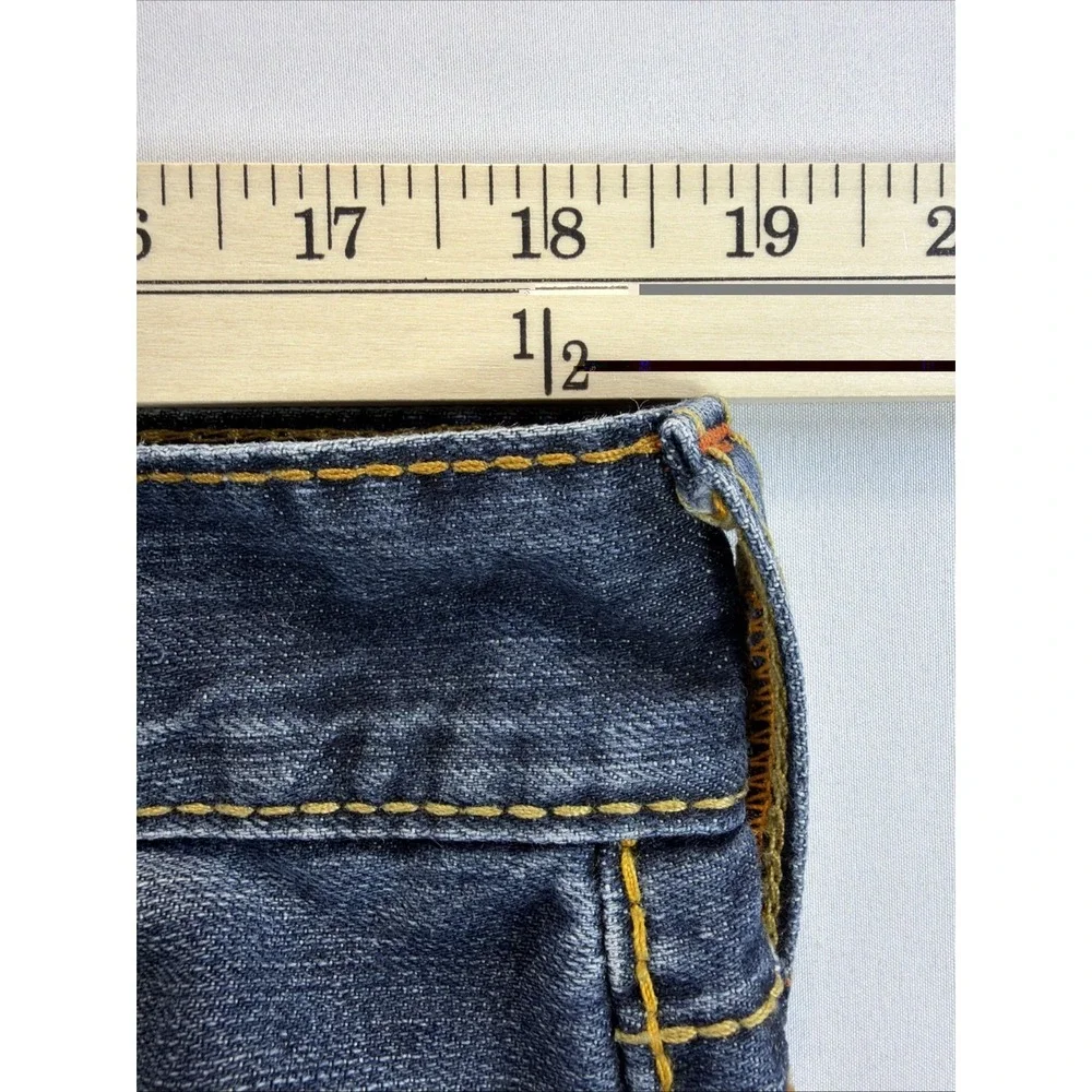 True Religion World Tour Jeans Men's 36x28 Blue Straight USA Made